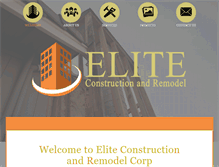 Tablet Screenshot of eliteconstructioncorp.com